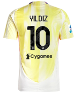 Official JUVENTUS AWAY AUTHENTIC JERSEY 202425 – 10 – YILDIZ – Serie A Pack Collection - Juventus FC Gear