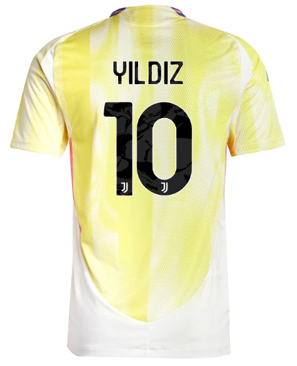 Official JUVENTUS AWAY AUTHENTIC JERSEY 202425 – 10 – YILDIZ Collection - Juventus FC Gear