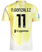 Official JUVENTUS AWAY AUTHENTIC JERSEY 202425 – 11 – N.GONZALEZ – Serie A Pack Collection - Juventus FC Gear