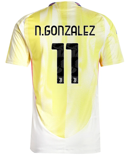 Official JUVENTUS AWAY AUTHENTIC JERSEY 202425 – 11 – N.GONZALEZ Collection - Juventus FC Gear