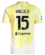 Official JUVENTUS AWAY AUTHENTIC JERSEY 202425 – 15 – KALULU – Serie A Pack Collection - Juventus FC Gear