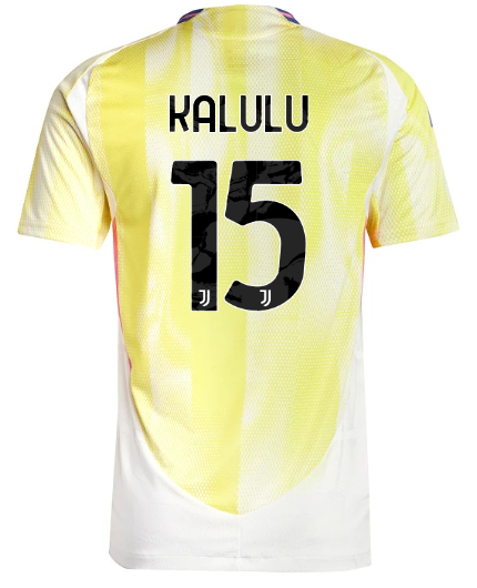 Official JUVENTUS AWAY AUTHENTIC JERSEY 202425 – 15 – KALULU Collection - Juventus FC Gear