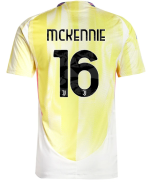Official JUVENTUS AWAY AUTHENTIC JERSEY 202425 – 16 – MCKENNIE Collection - Juventus FC Gear
