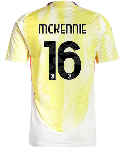 Official JUVENTUS AWAY AUTHENTIC JERSEY 202425 – 16 – MCKENNIE Collection - Juventus FC Gear