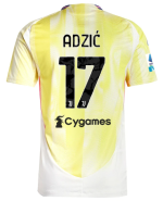 Official JUVENTUS AWAY AUTHENTIC JERSEY 202425 – 17 – ADZIĆ – Serie A Pack Collection - Juventus FC Gear