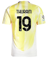 Official JUVENTUS AWAY AUTHENTIC JERSEY 202425 – 19 – THURAM – Champions League Pack Collection - Juventus FC Gear