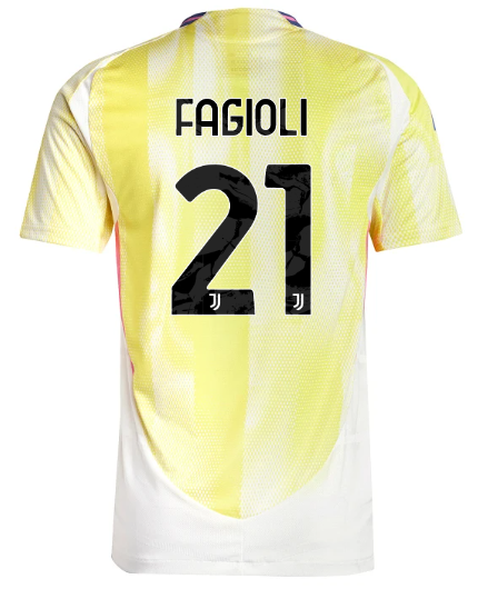 Official JUVENTUS AWAY AUTHENTIC JERSEY 202425 – 21 – FAGIOLI Collection - Juventus FC Gear
