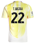 Official JUVENTUS AWAY AUTHENTIC JERSEY 202425 – 22 – T.WEAH – Champions League Pack Collection - Juventus FC Gear