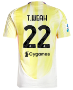 Official JUVENTUS AWAY AUTHENTIC JERSEY 202425 – 22 – T.WEAH – Serie A Pack Collection - Juventus FC Gear