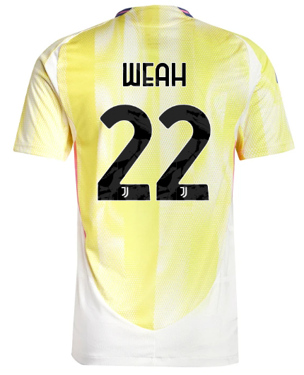 Official JUVENTUS AWAY AUTHENTIC JERSEY 202425 – 22 – T.WEAH Collection - Juventus FC Gear