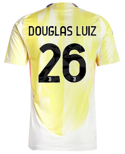 Official JUVENTUS AWAY AUTHENTIC JERSEY 202425 – 26 – DOUGLAS LUIZ Collection - Juventus FC Gear