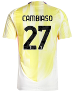 Official JUVENTUS AWAY AUTHENTIC JERSEY 202425 – 27 – CAMBIASO Collection - Juventus FC Gear