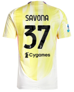 Official JUVENTUS AWAY AUTHENTIC JERSEY 202425 – 37 – SAVONA – Serie A Pack Collection - Juventus FC Gear