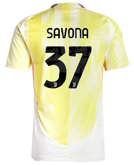 Official JUVENTUS AWAY AUTHENTIC JERSEY 202425 – 37 – SAVONA Collection - Juventus FC Gear