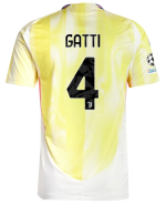 Official JUVENTUS AWAY AUTHENTIC JERSEY 202425 – 4 – GATTI – Champions League Pack Collection - Juventus FC Gear