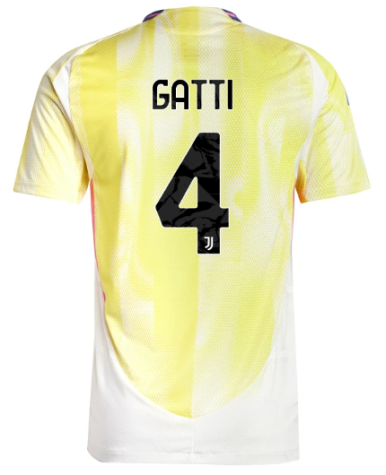 Official JUVENTUS AWAY AUTHENTIC JERSEY 202425 – 4 – GATTI Collection - Juventus FC Gear