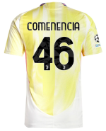 Official JUVENTUS AWAY AUTHENTIC JERSEY 202425 – 46 – COMENENCIA – Champions League Pack Collection - Juventus FC Gear
