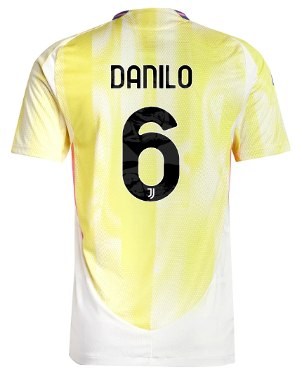 Official JUVENTUS AWAY AUTHENTIC JERSEY 202425 – 6 – DANILO Collection - Juventus FC Gear