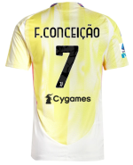 Official JUVENTUS AWAY AUTHENTIC JERSEY 202425 – 7 – F.CONCEIÇÃO – Serie A Pack Collection - Juventus FC Gear