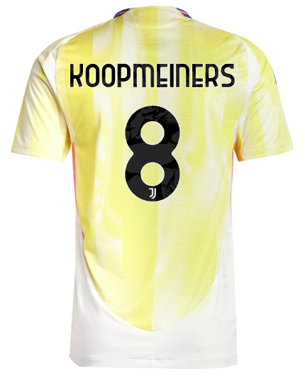 Official JUVENTUS AWAY AUTHENTIC JERSEY 202425 – 8 – KOOPMEINERS Collection - Juventus FC Gear