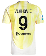 Official JUVENTUS AWAY AUTHENTIC JERSEY 202425 – 9 – VLAHOVIĆ – Serie A Pack Collection - Juventus FC Gear