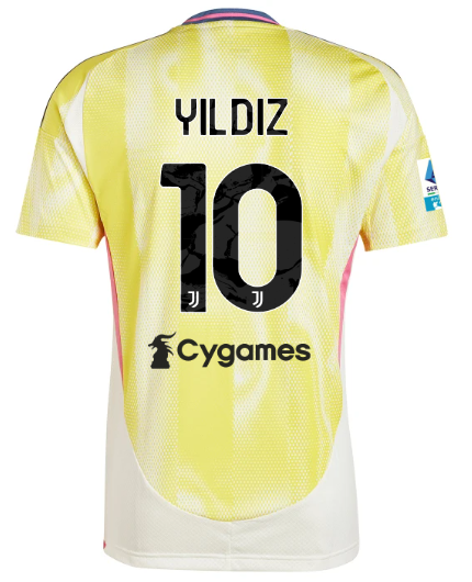Official JUVENTUS AWAY JERSEY 202425 – 10 – YILDIZ – Serie A Pack Collection - Juventus FC Gear