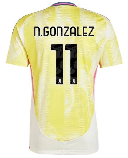 Official JUVENTUS AWAY JERSEY 202425 – 11 – N.GONZALEZ Collection - Juventus FC Gear