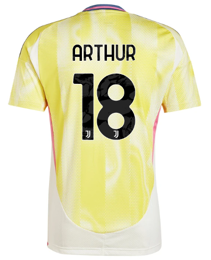 Official JUVENTUS AWAY JERSEY 202425 – 18 – ARTHUR Collection - Juventus FC Gear