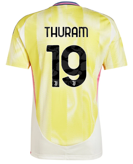 Official JUVENTUS AWAY JERSEY 202425 – 19 – THURAM Collection - Juventus FC Gear
