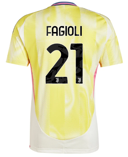 Official JUVENTUS AWAY JERSEY 202425 – 21 – FAGIOLI Collection - Juventus FC Gear