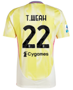 Official JUVENTUS AWAY JERSEY 202425 – 22 – T.WEAH – Serie A Pack Collection - Juventus FC Gear