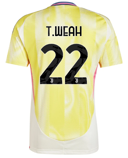 Official JUVENTUS AWAY JERSEY 202425 – 22 – T.WEAH Collection - Juventus FC Gear