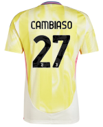 Official JUVENTUS AWAY JERSEY 202425 – 27 – CAMBIASO Collection - Juventus FC Gear