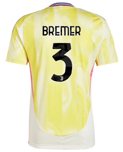 Official JUVENTUS AWAY JERSEY 202425 – 3 – BREMER Collection - Juventus FC Gear