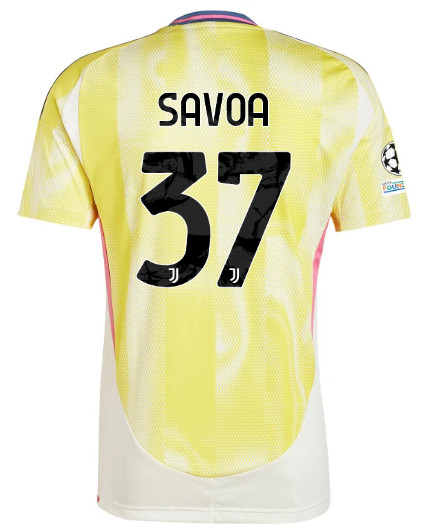 Official JUVENTUS AWAY JERSEY 202425 – 37 – SAVONA – Champions League Pack Collection - Juventus FC Gear