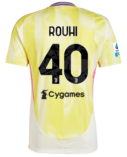 Official JUVENTUS AWAY JERSEY 202425 – 40 – ROUHI – Serie A Pack Collection - Juventus FC Gear