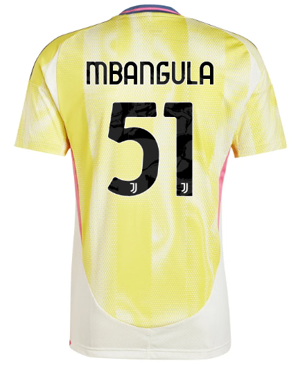 Official JUVENTUS AWAY JERSEY 202425 – 51 – MBANGULA Collection - Juventus FC Gear
