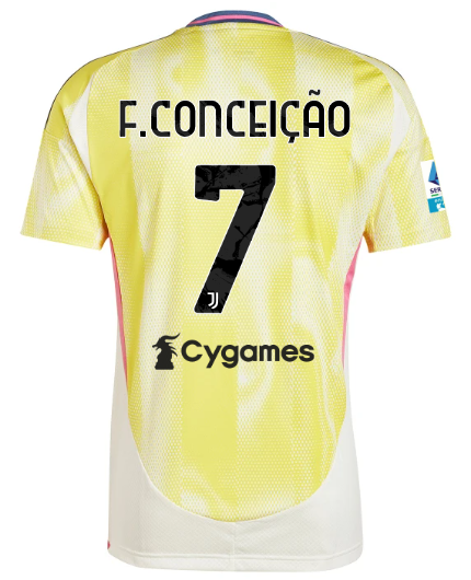 Official JUVENTUS AWAY JERSEY 202425 – 7 – F.CONCEIÇÃO – Serie A Pack Collection - Juventus FC Gear
