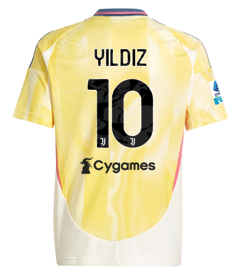 Official JUVENTUS AWAY JERSEY 202425 – KIDS – 10 – YILDIZ – Serie A Pack Collection - Juventus FC Gear