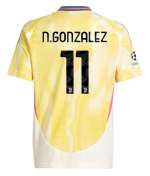 Official JUVENTUS AWAY JERSEY 202425 – KIDS – 11 – N.GONZALEZ – Champions League Pack Collection - Juventus FC Gear