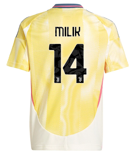 Official JUVENTUS AWAY JERSEY 202425 – KIDS – 14 – MILIK Collection - Juventus FC Gear