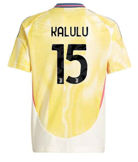 Official JUVENTUS AWAY JERSEY 202425 – KIDS – 15 – KALULU Collection - Juventus FC Gear