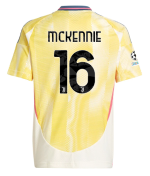 Official JUVENTUS AWAY JERSEY 202425 – KIDS – 16 – MCKENNIE – Champions League Pack Collection - Juventus FC Gear