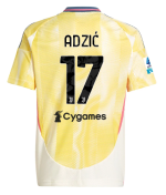 Official JUVENTUS AWAY JERSEY 202425 – KIDS – 17 – ADZIĆ – Serie A Pack Collection - Juventus FC Gear
