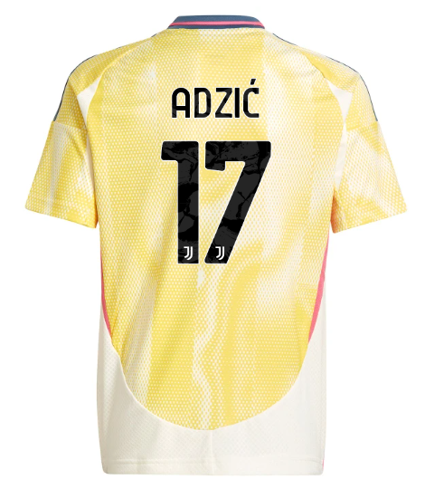 Official JUVENTUS AWAY JERSEY 202425 – KIDS – 17 – ADZIĆ Collection - Juventus FC Gear