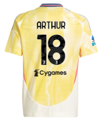 Official JUVENTUS AWAY JERSEY 202425 – KIDS – 18 – ARTHUR – Serie A Pack Collection - Juventus FC Gear