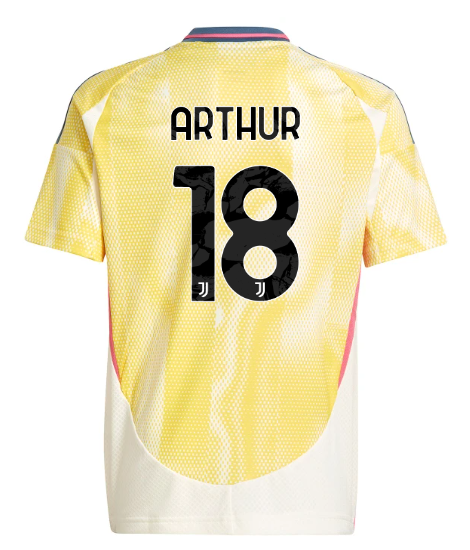 Official JUVENTUS AWAY JERSEY 202425 – KIDS – 18 – ARTHUR Collection - Juventus FC Gear