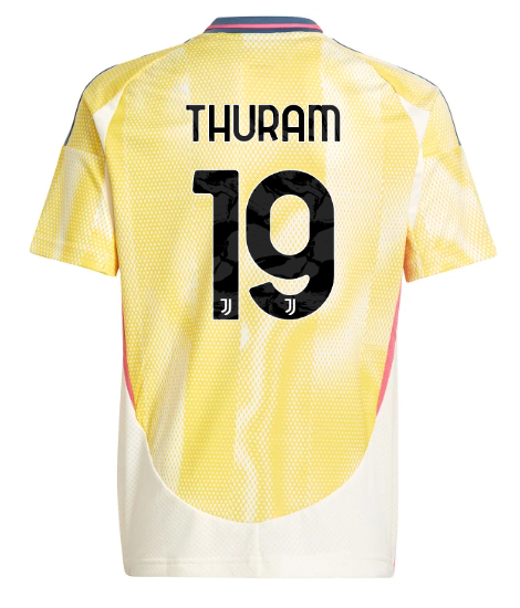 Official JUVENTUS AWAY JERSEY 202425 – KIDS – 19 – THURAM Collection - Juventus FC Gear