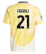Official JUVENTUS AWAY JERSEY 202425 – KIDS – 21 – FAGIOLI – Champions League Pack Collection - Juventus FC Gear