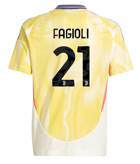 Official JUVENTUS AWAY JERSEY 202425 – KIDS – 21 – FAGIOLI Collection - Juventus FC Gear